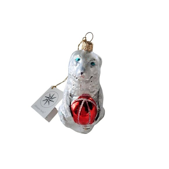 CHRISTOPHER RADKO Vintage Retired Ice Polar Bear 1993 NWT Ornament 93-284-2 - Picture 3 of 9